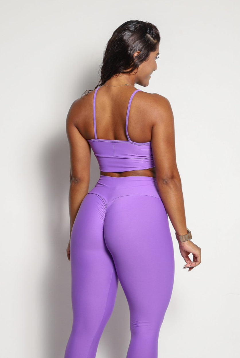 Allison Lilac Scrunch Leggings