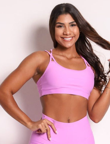 Lu Lavender Sports Bra
