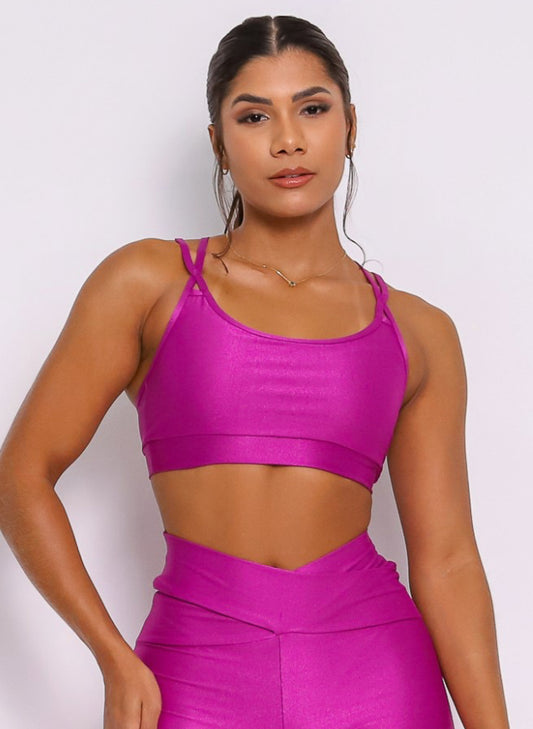 Cindy Lu Grape Sports Bra