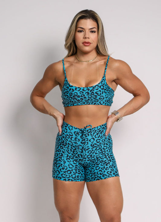 Clarisse Petroleum Cheetah  Shorts