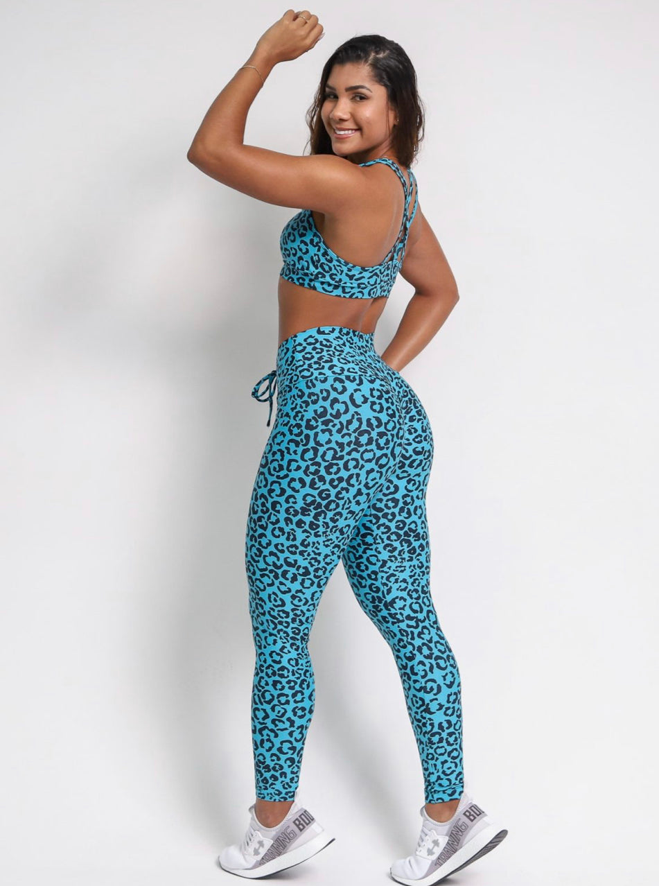 Andressa Petroleum Cheetah Scrunch Leggings