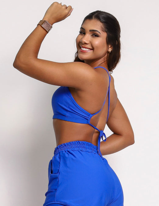 Paula Royal Blue Sports Bra
