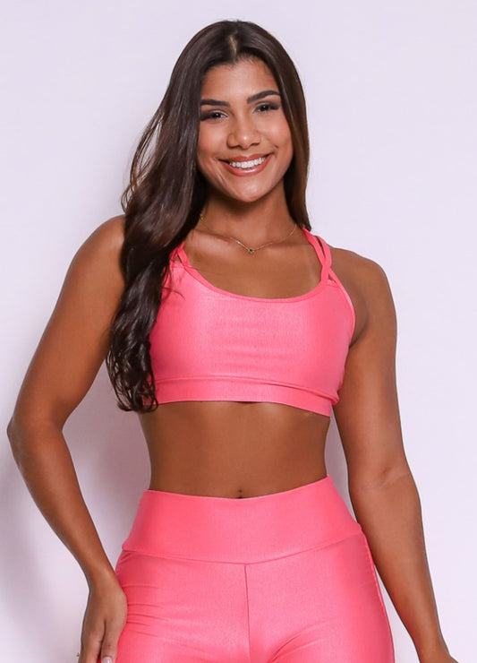 Cindy Lu Pink Lemonade Sports Bra