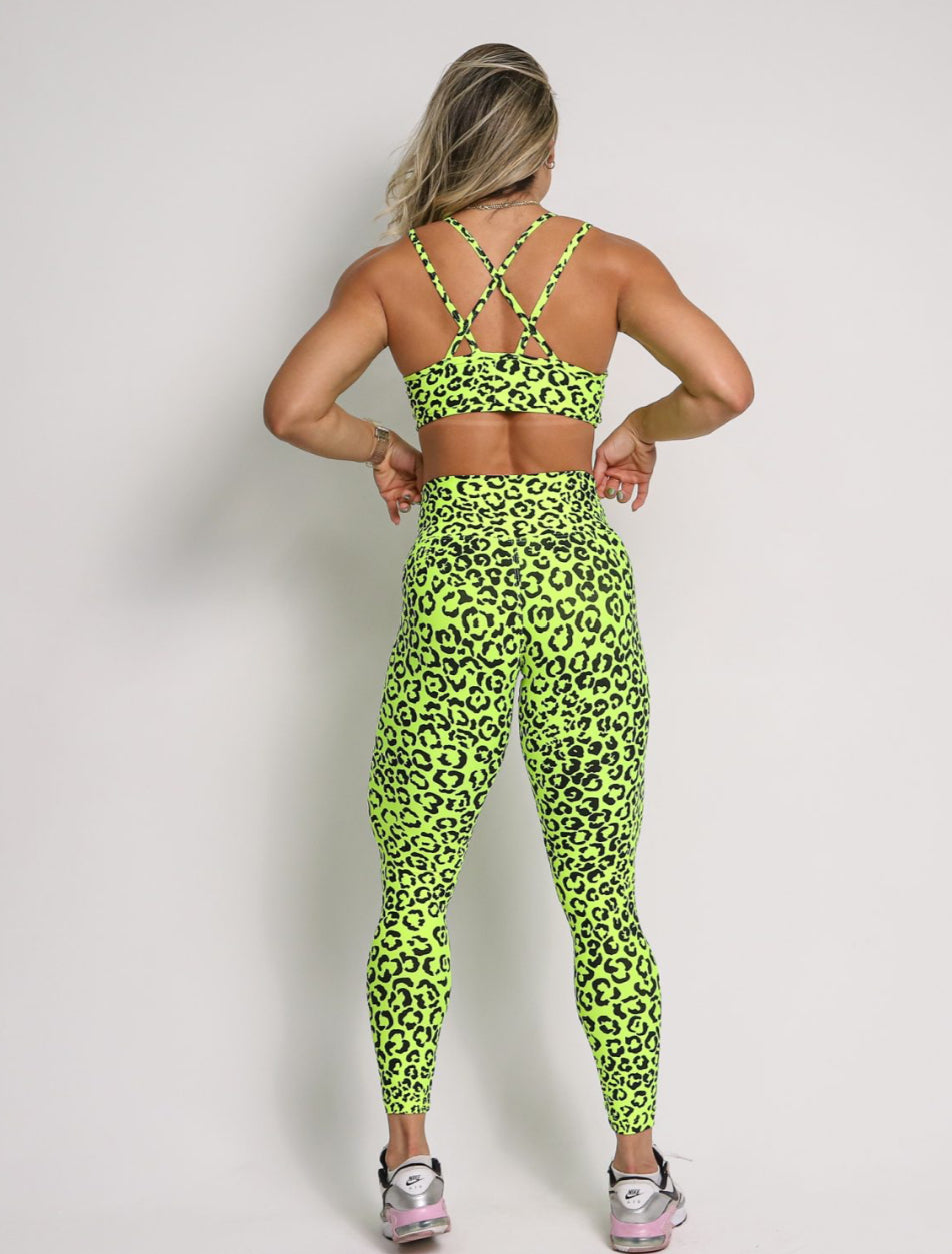 Andressa Yellow Cheetah Leggings
