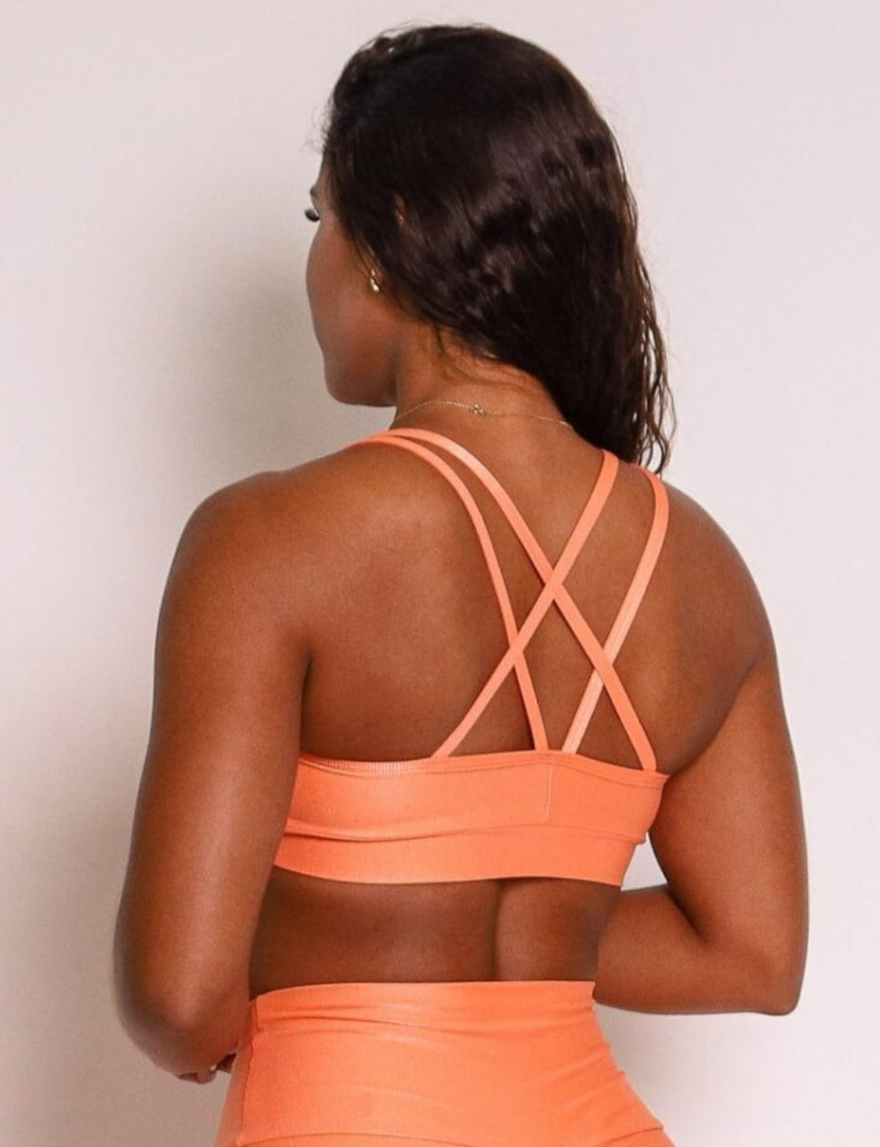Cindy Lu Orange Sports Bra