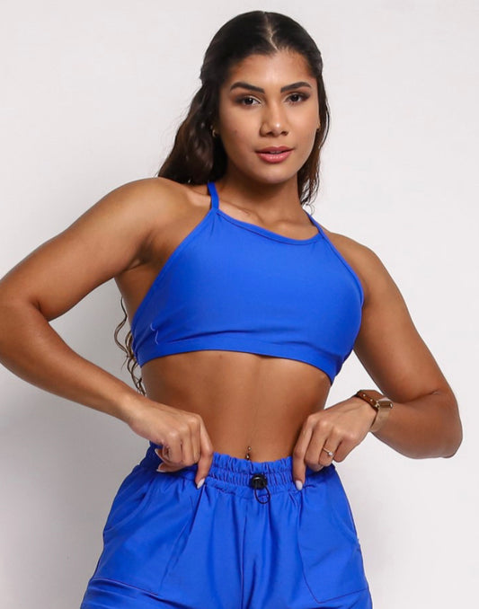 Paula Royal Blue Sports Bra