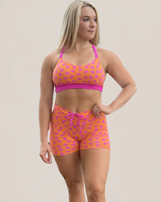 Lovely Orange  Shorts