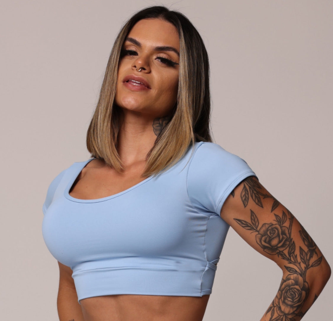 Blue Sky Crop Top
