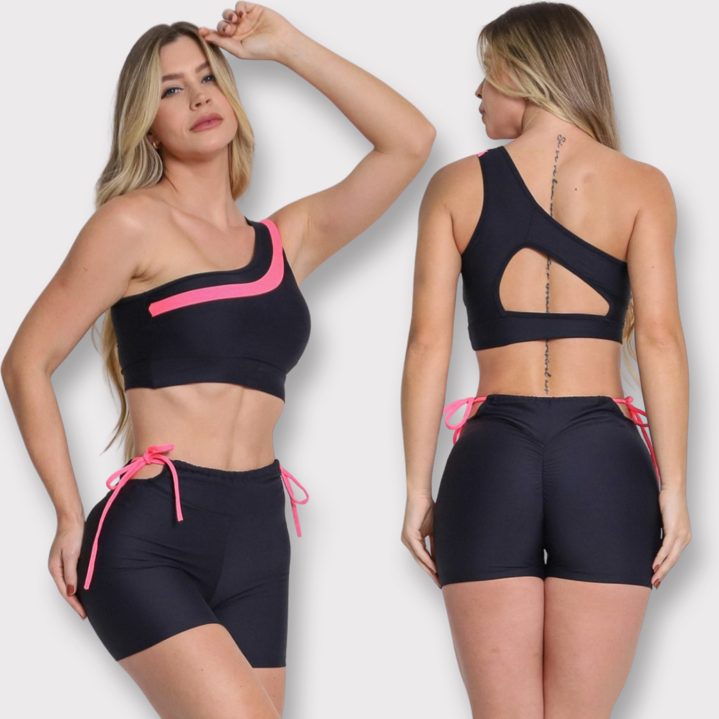 Black Fit Short Set