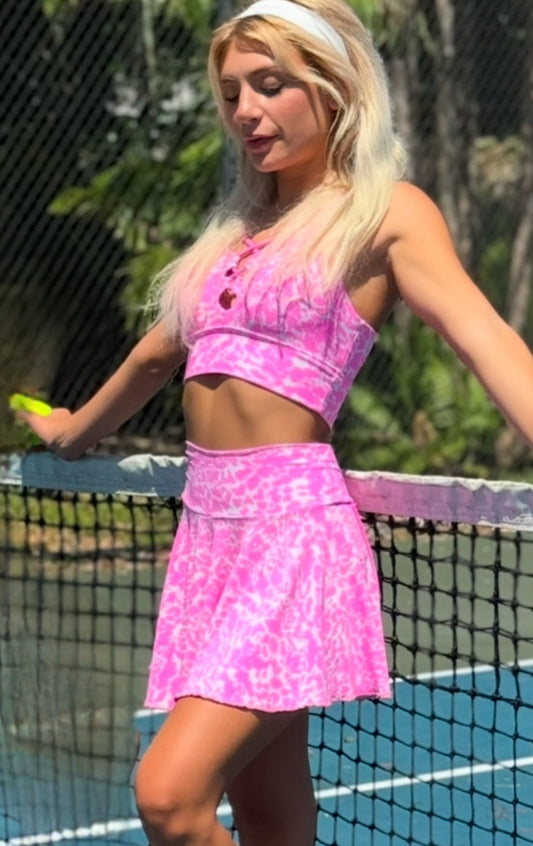 Pink Splash Skorts