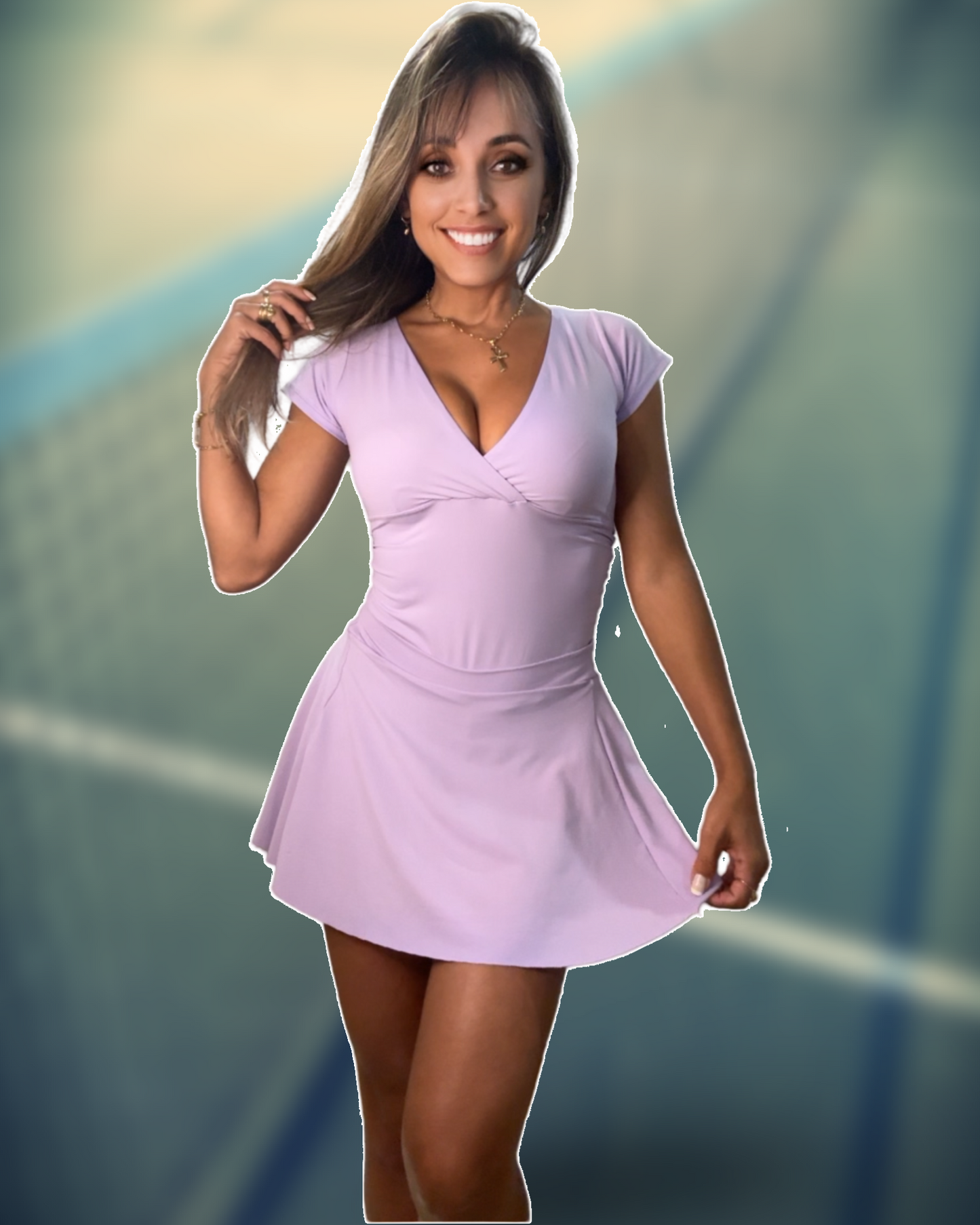 Lavender Sleeve Dress
