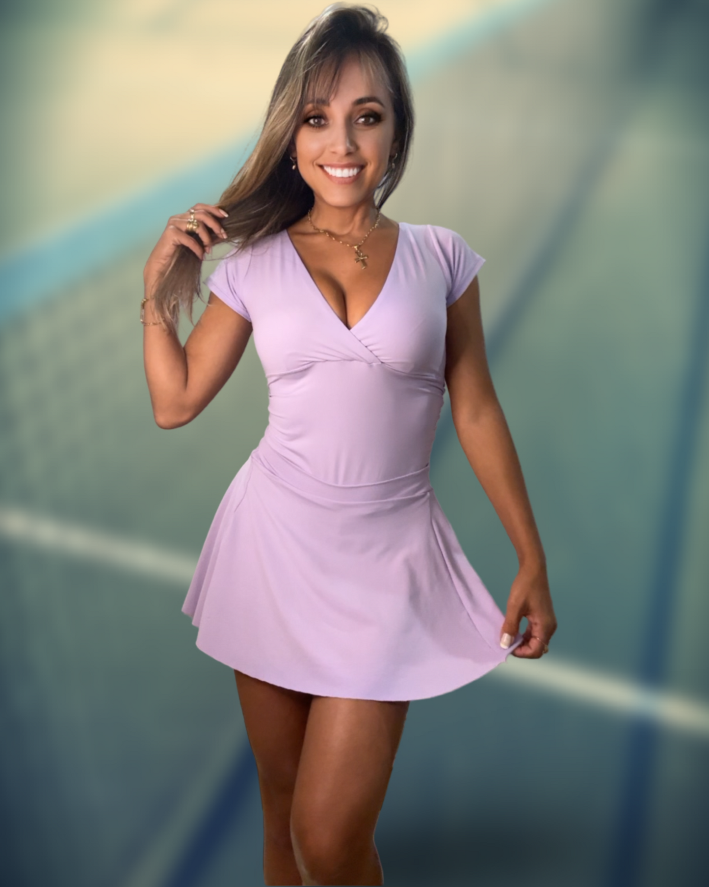 Lavender Sleeve Dress