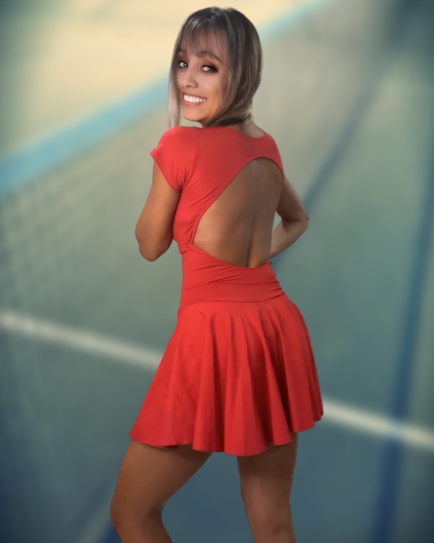 Red Sleeve Dress