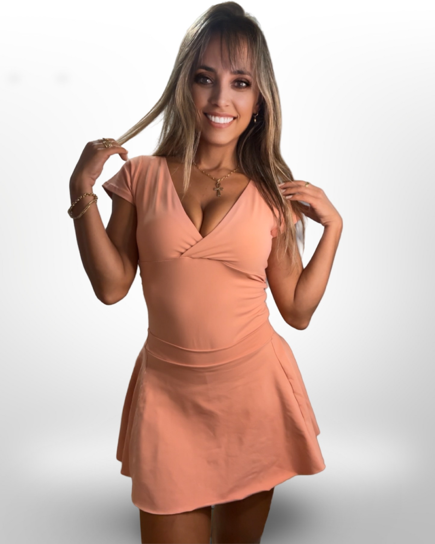 Nude Sleeve Dress
