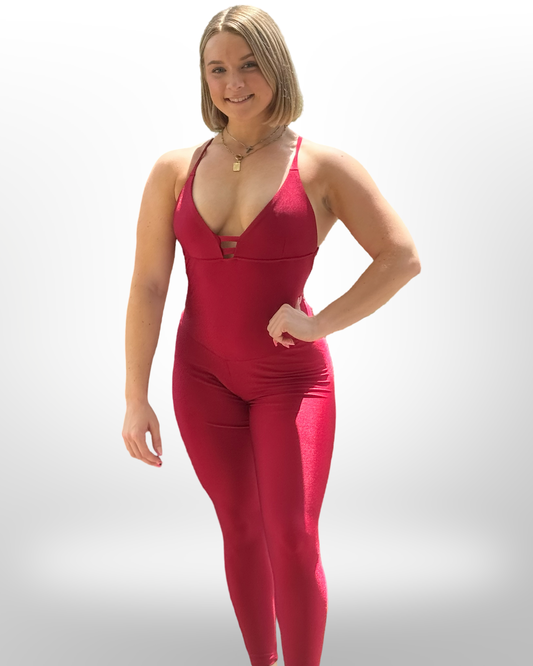 Macie Red Bodysuit