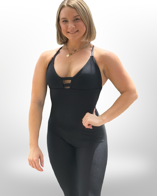 Macie Black Bodysuit