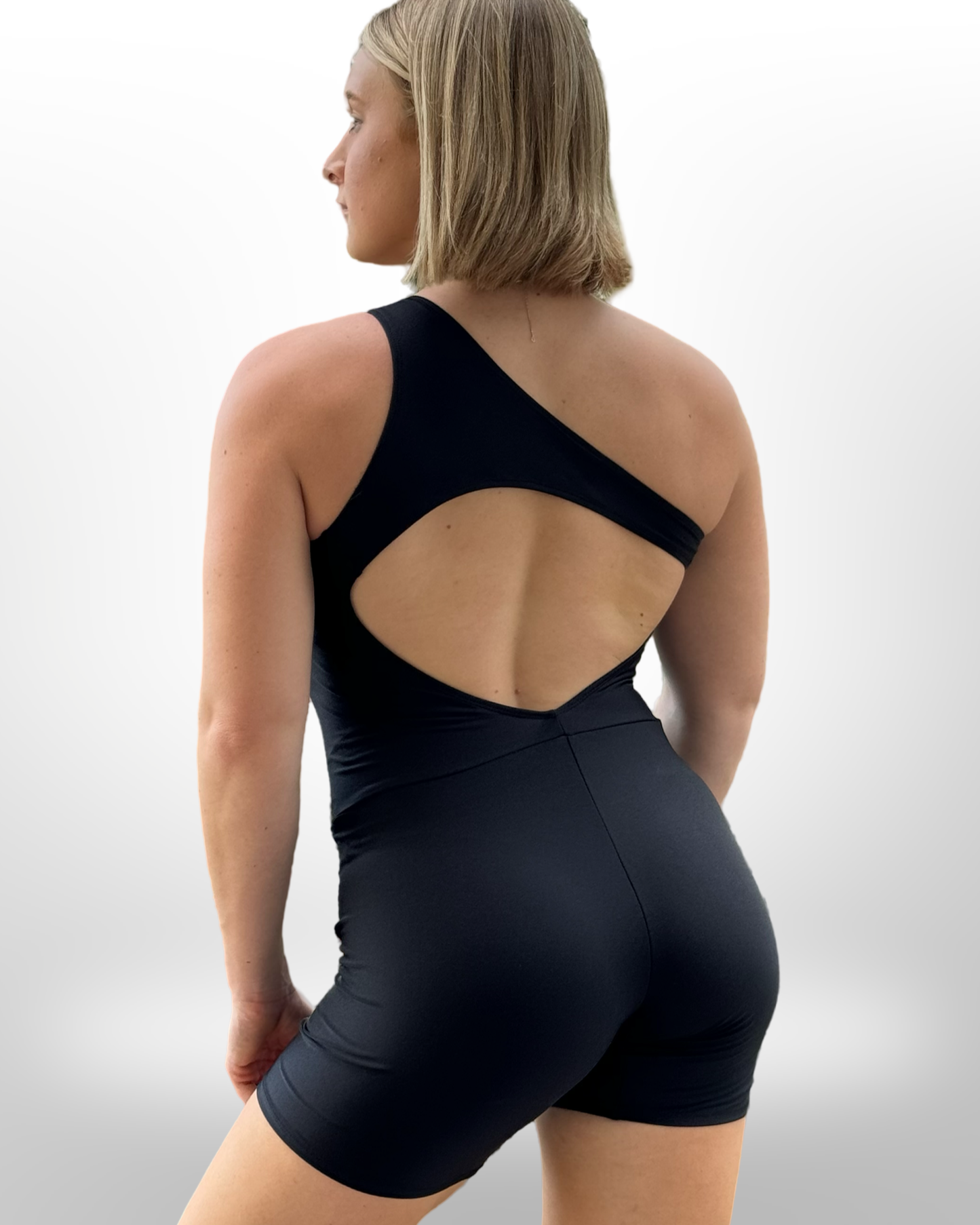 Maday Black Romper