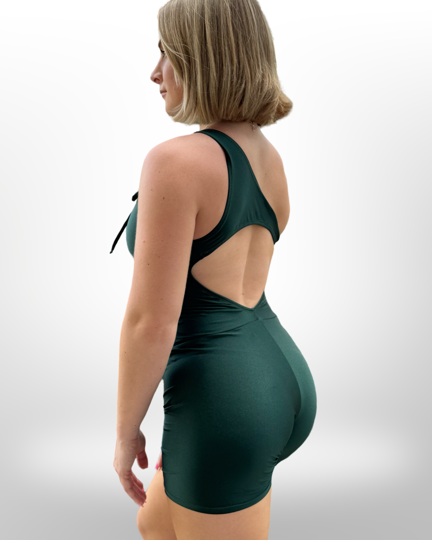 Maday Green Romper