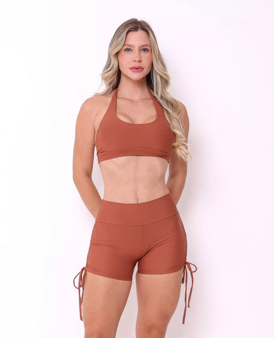 Cross light Caramel Shorts