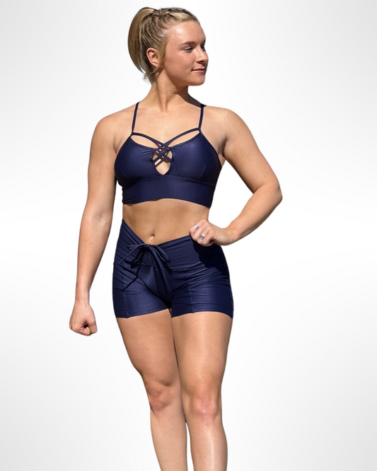 Cindy Navy Biker Shorts
