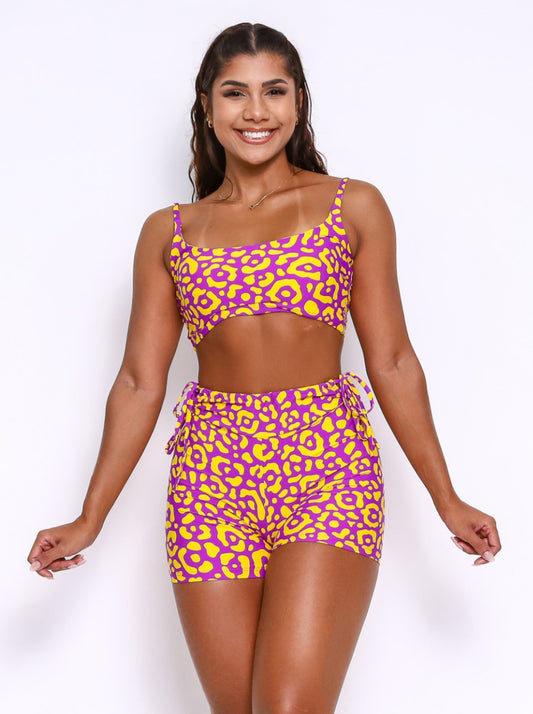 Penelope Fit Cheetah Short Set