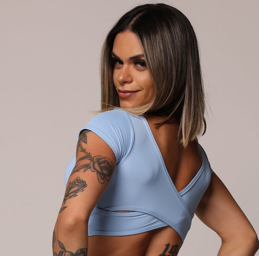 Blue Sky Crop Top
