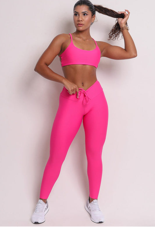 Allison Pink Jubilee Scrunch Leggings