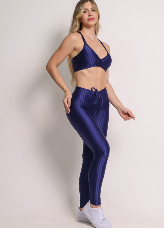 Camille Navy Scrunch Leggings