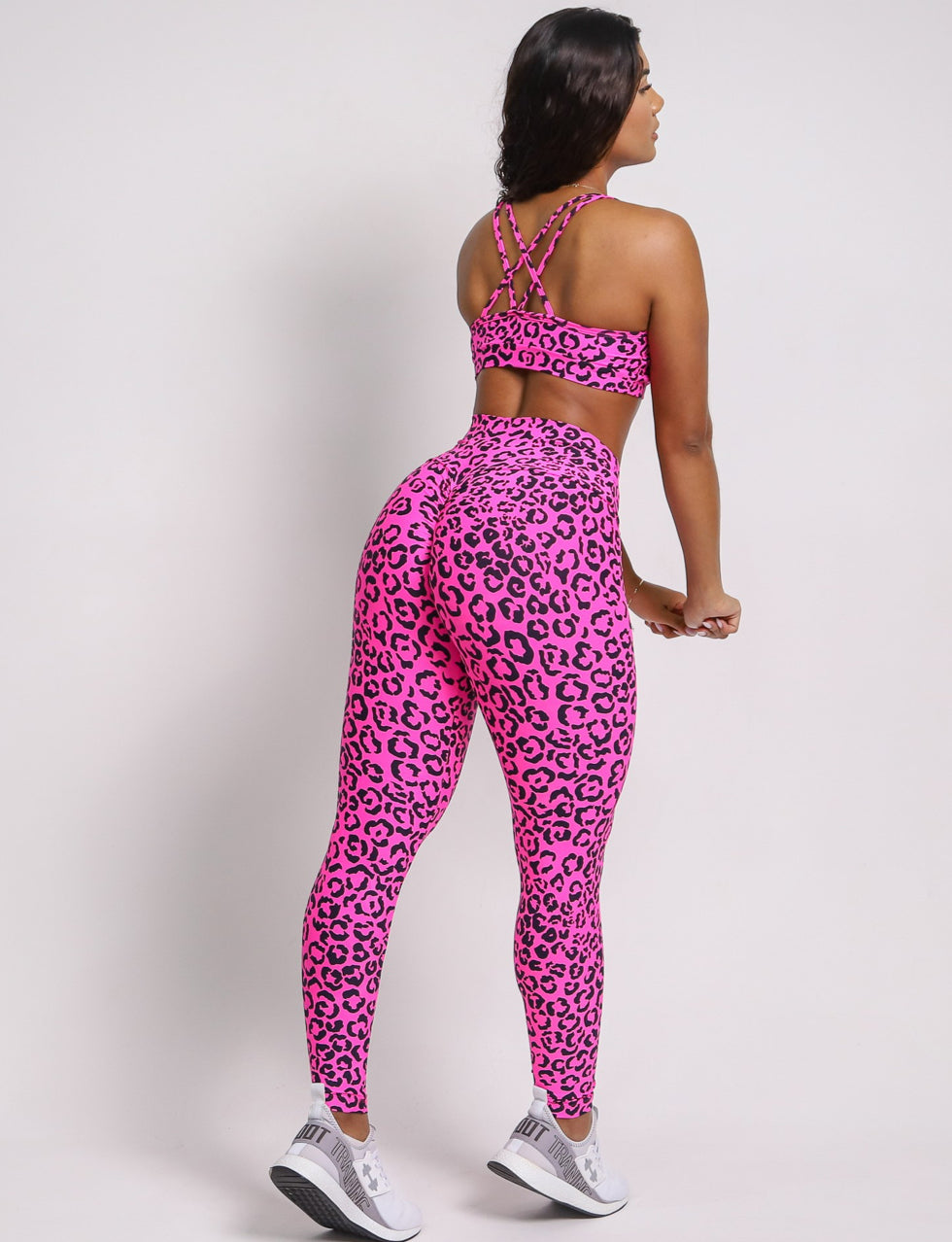 Andressa Pink Scrunch Leggings