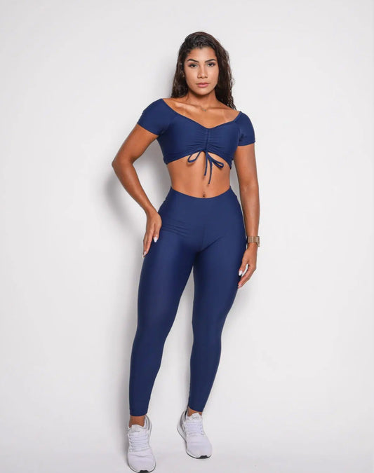 Dalia Navy Leggings