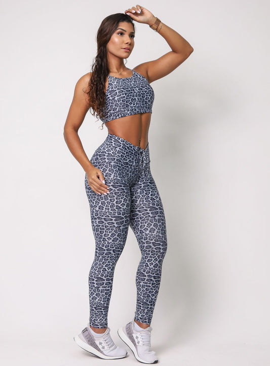 Savannah Grey Cheetah Leggings