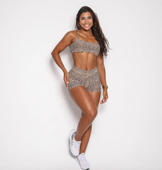 Alexandra Animal Print Shorts Set