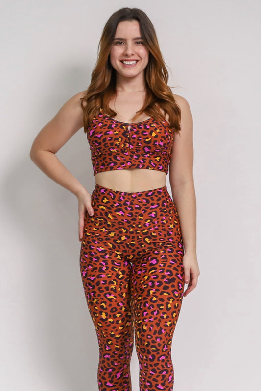 Búzios Cheetah Colors Sports Bra