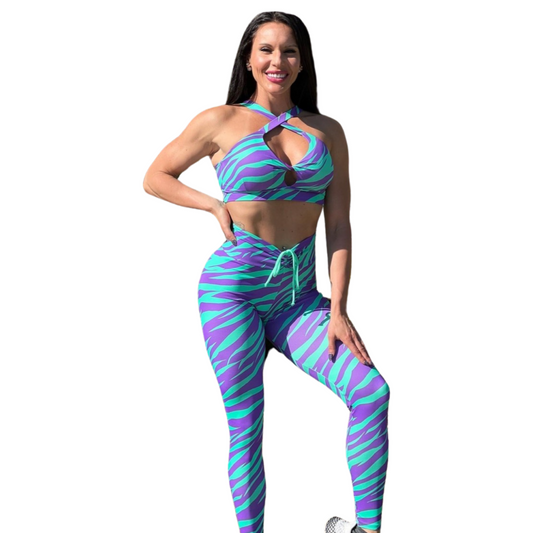 Zebra Purple leggings